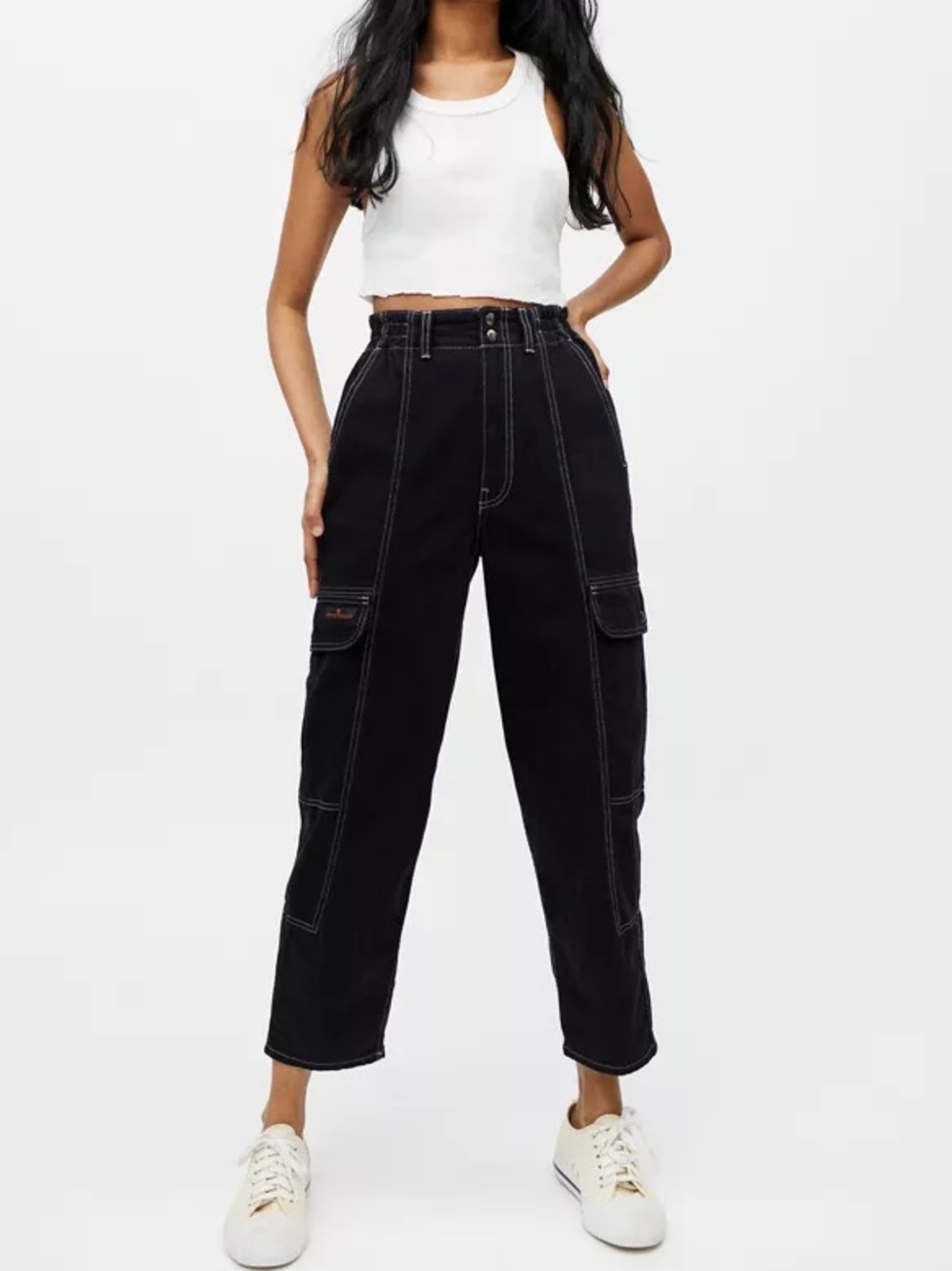 BDG Blaine High-Waisted Skate Jean – Black Denim W25